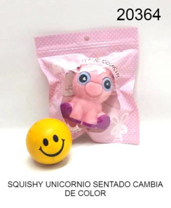 Imagen de SQUISHY UNICORNIO SENTADO CAMBIA DE COLOR 10.24